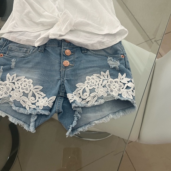 Imperial Star lace Denim Shorts and Eyeshadow girls top outfit size 8 - Picture 5 of 11